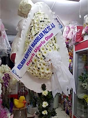 Çelenk Tekli - Beyaz